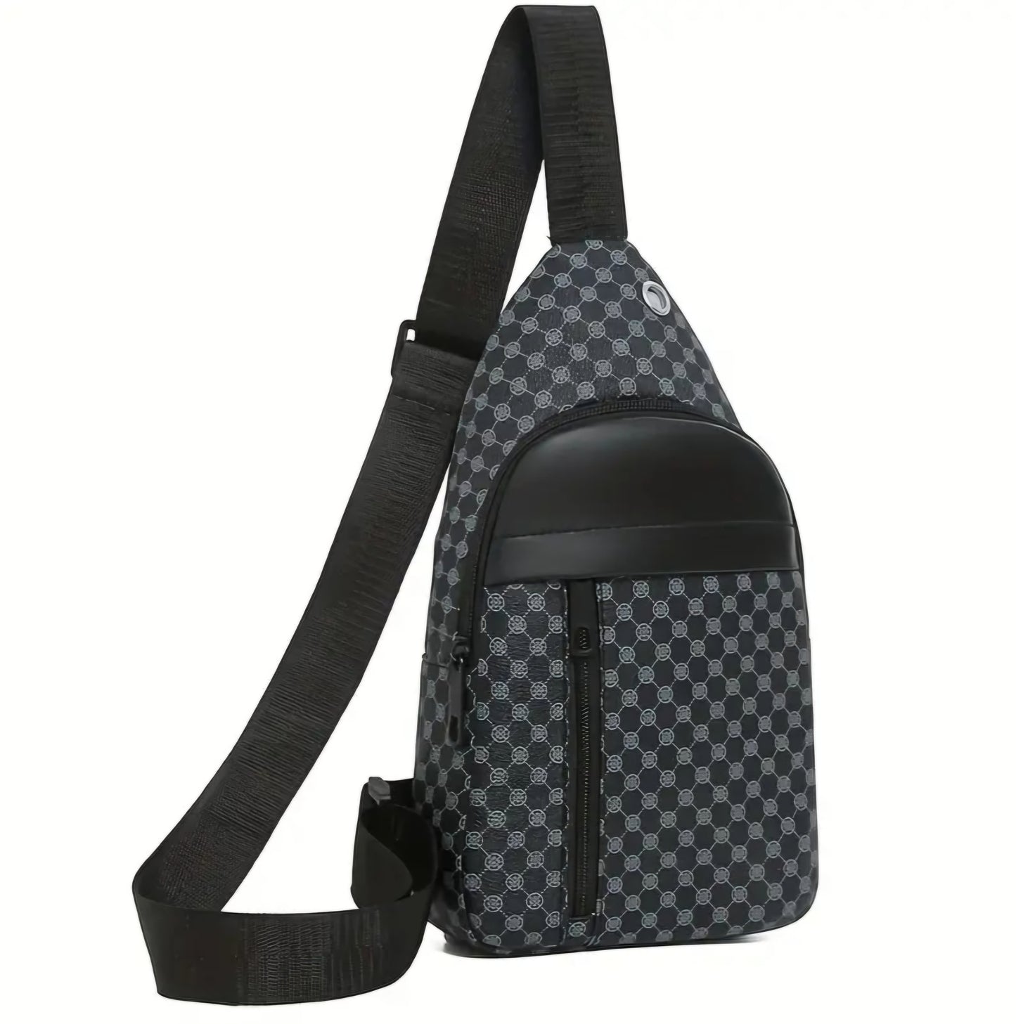 BLACK SQUARE PATCH BAG