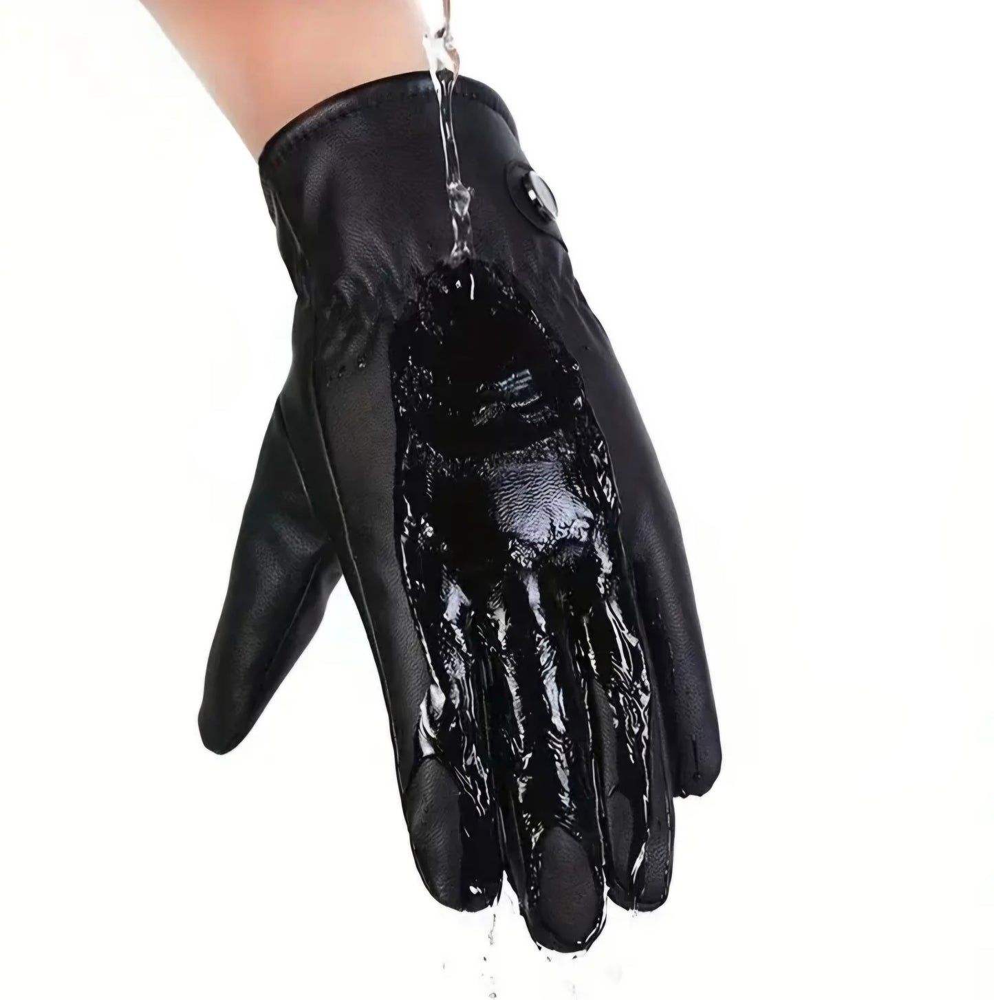 FUR WINTER LEATHER GLOVES