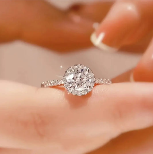 CUBIC ZIRCONIA ROUND RING