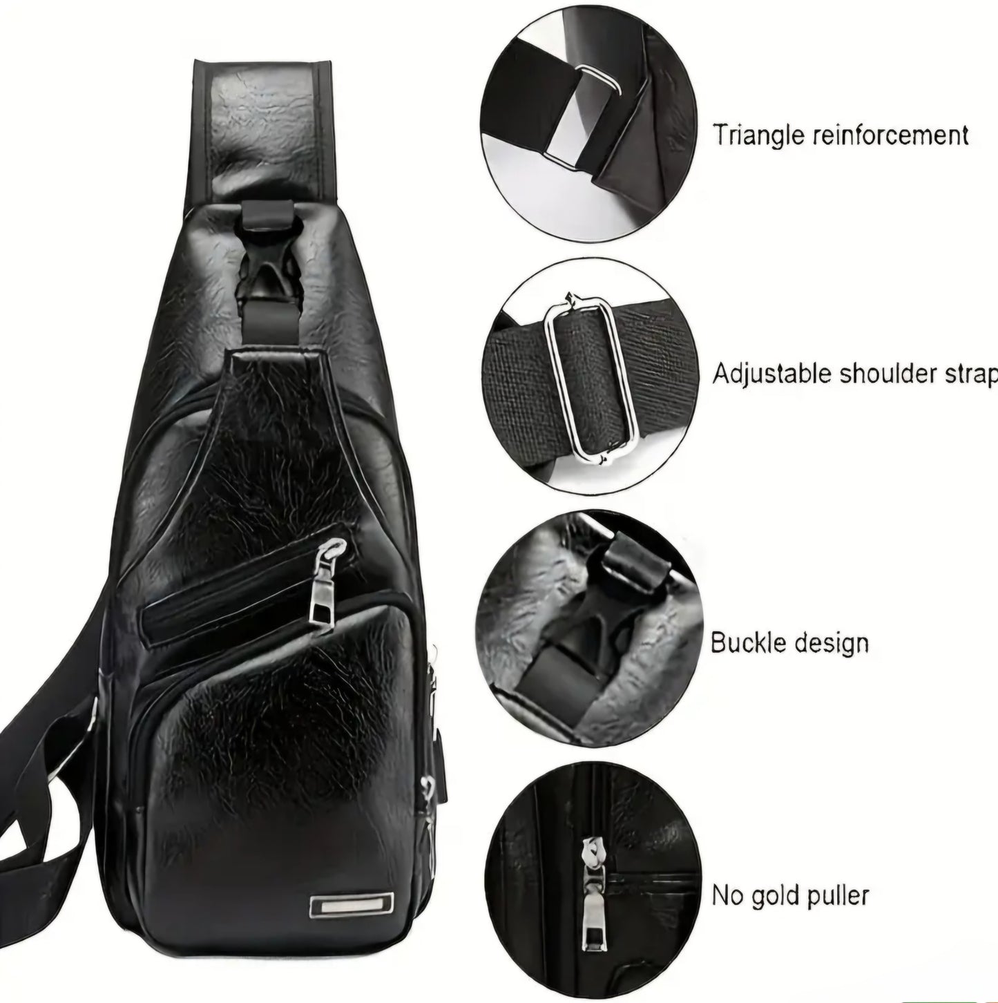 BLACK LUXURY LEATHER BAG