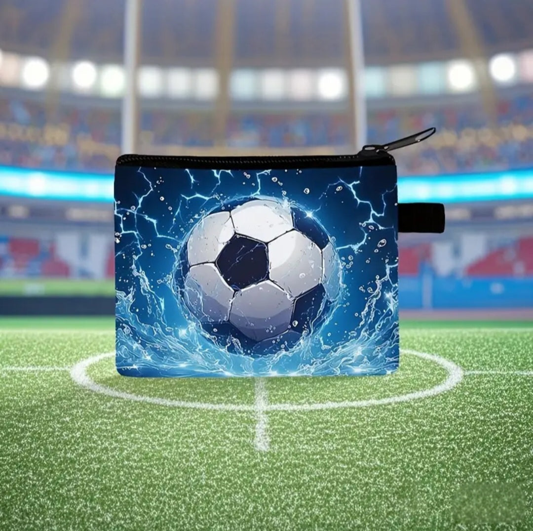 FOOTBALL BLUE WATER PURSE