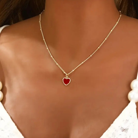RED HEART NECKLACE