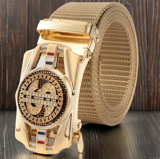 GOLD DOLLAR BLING BELT