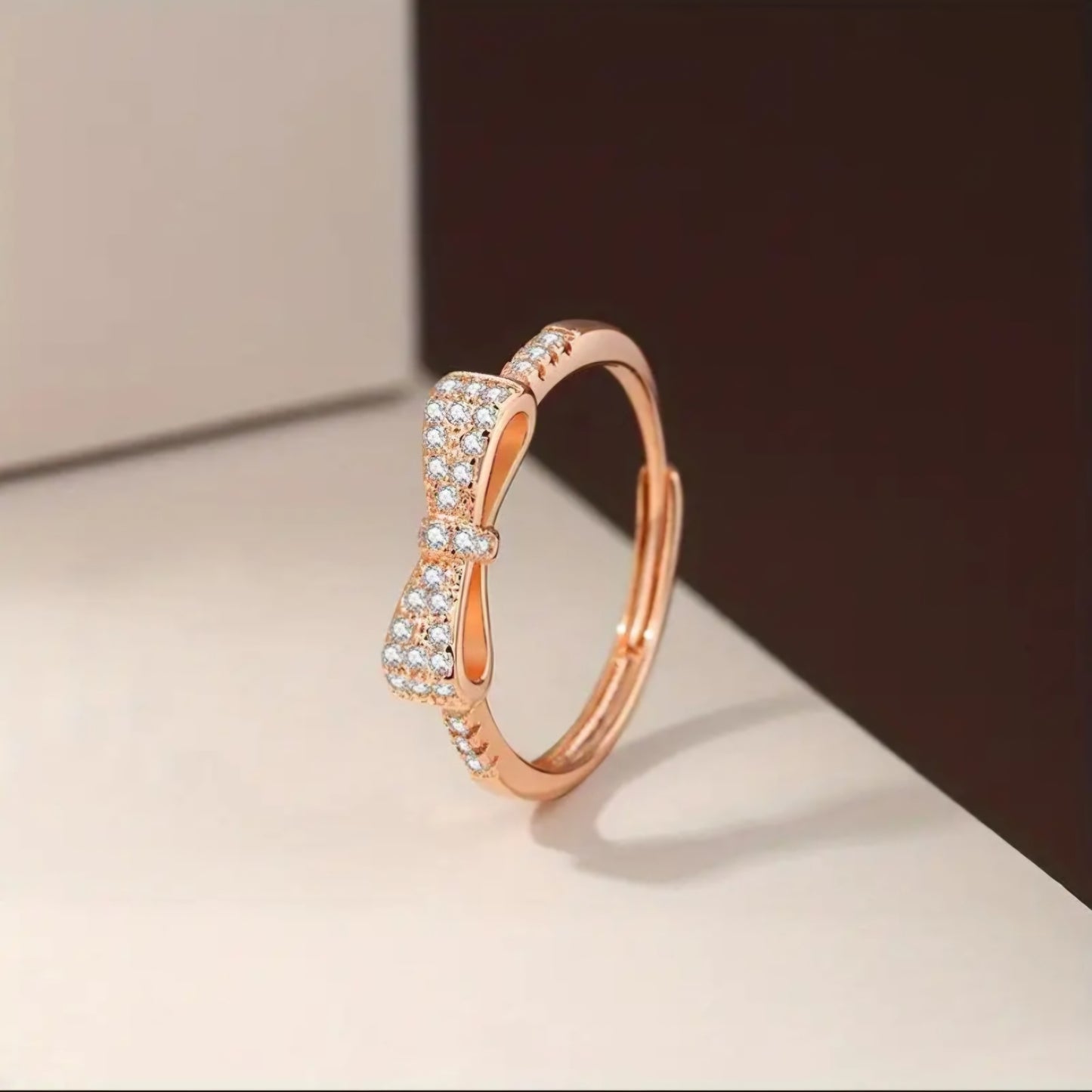 ROSE GOLD BOW RING