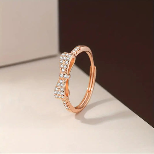 ROSE GOLD BOW RING