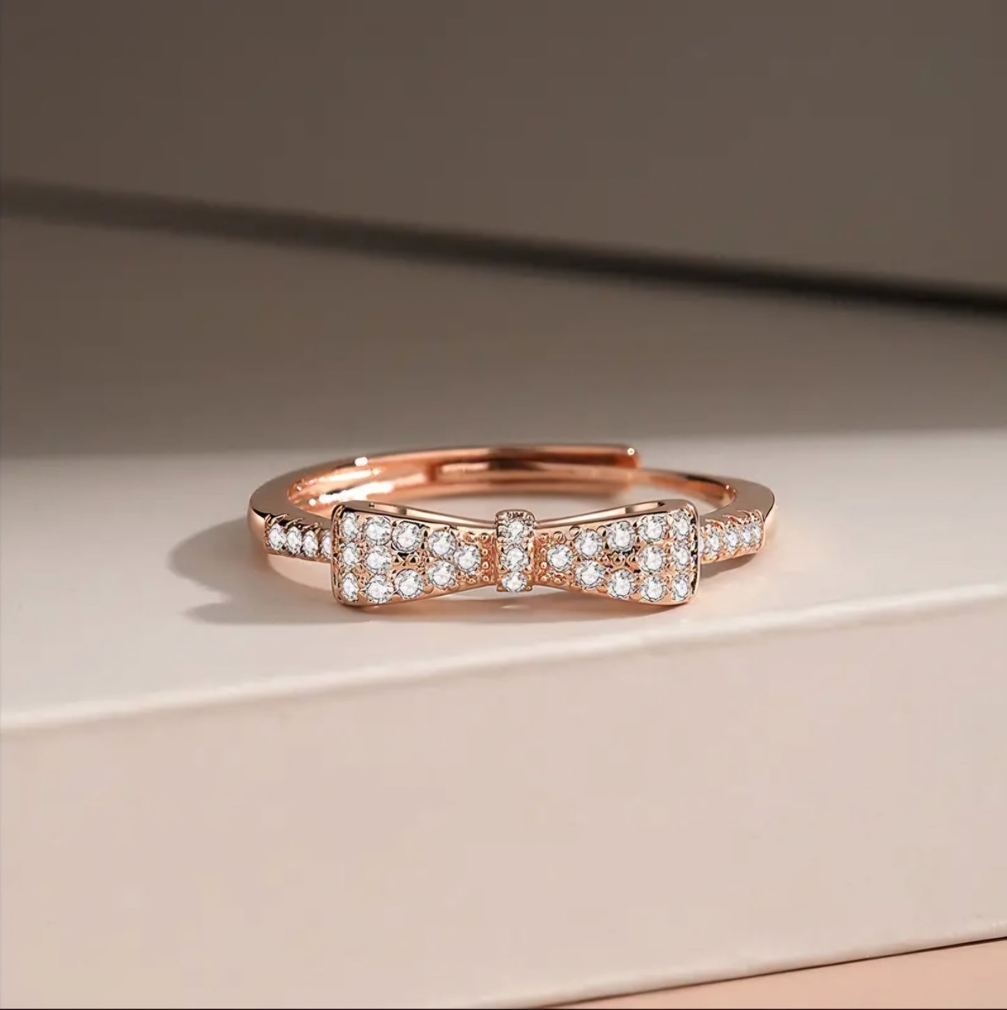 ROSE GOLD BOW RING