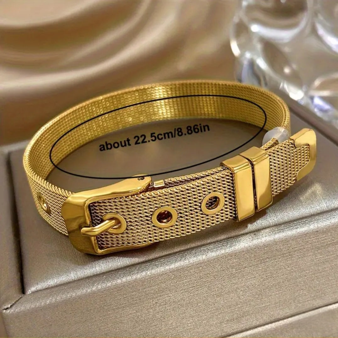 GOLDEN BELT BUCKLE BRACELET