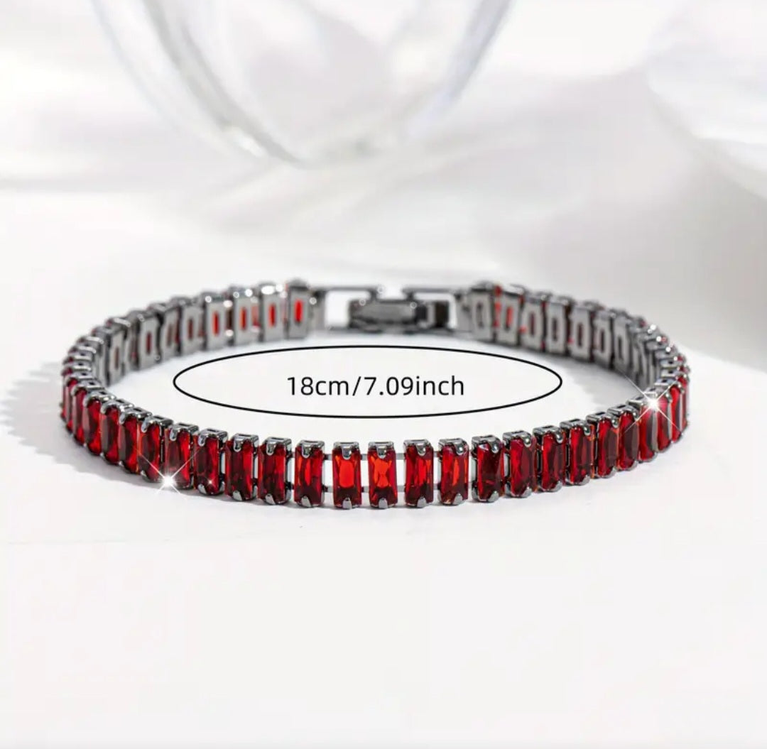 RED DROP STONE BRACELET