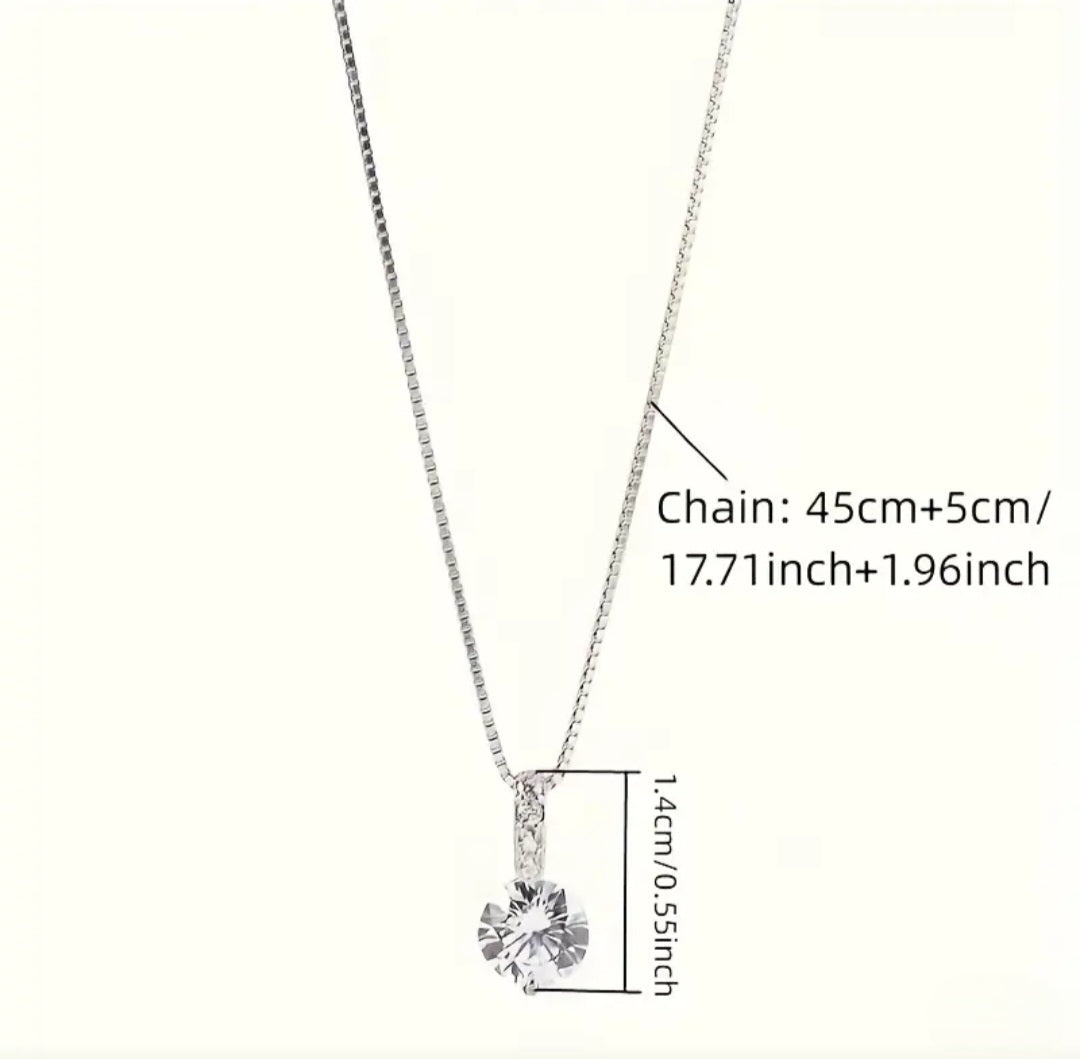 SINGLE RINGSTONE PENDANT NECKLACE