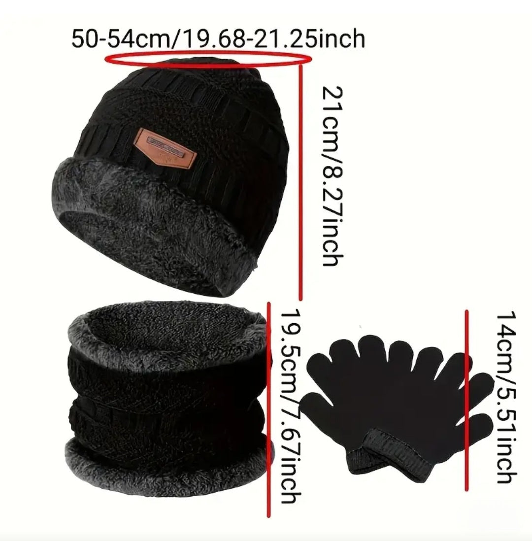 KIDS 3 PIECE WINTER WARMER SET