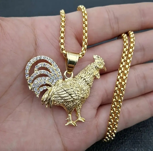 GOLDEN ROOSTER NECKLACE