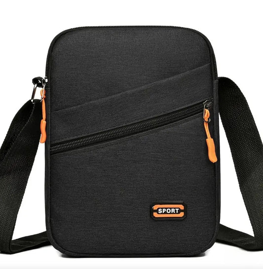 BLACK / ORANGE SPORTS BAG