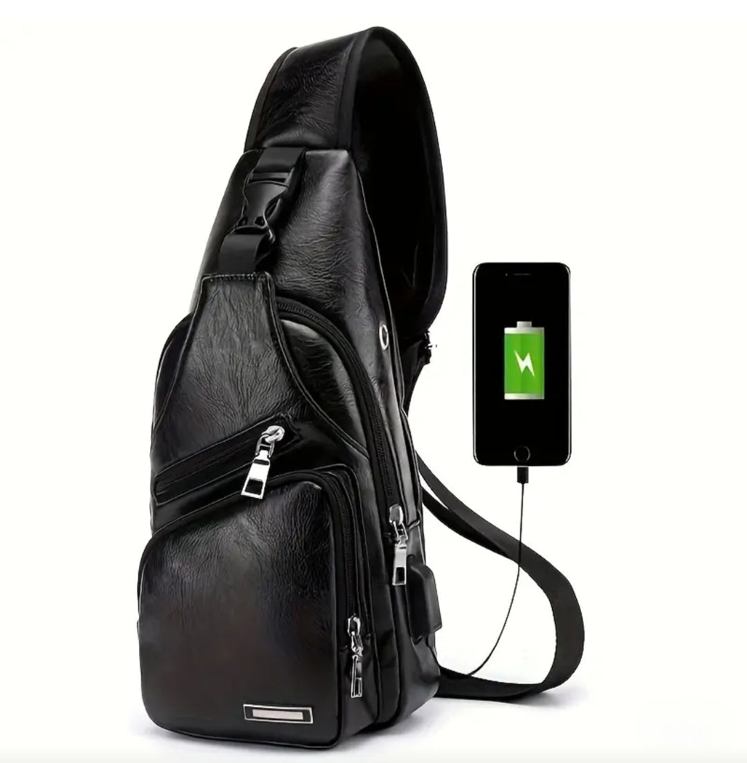 BLACK LUXURY LEATHER BAG