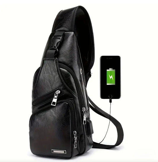 BLACK LUXURY LEATHER BAG