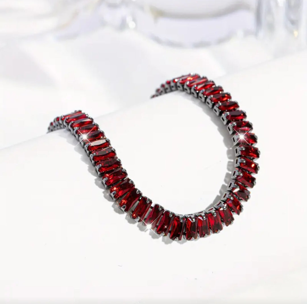 RED DROP STONE BRACELET