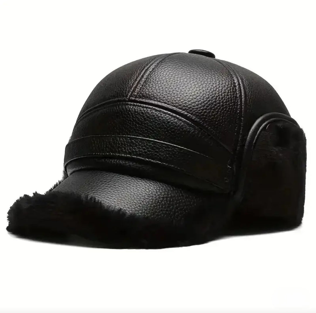 BLACK WINTER BASEBALL CAP