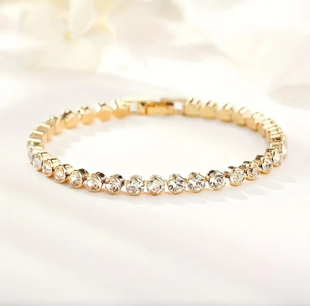 GOLD TENNIS BRACELET