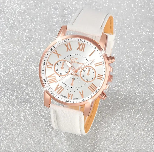 WHITE & ROSE GOLD WATCH