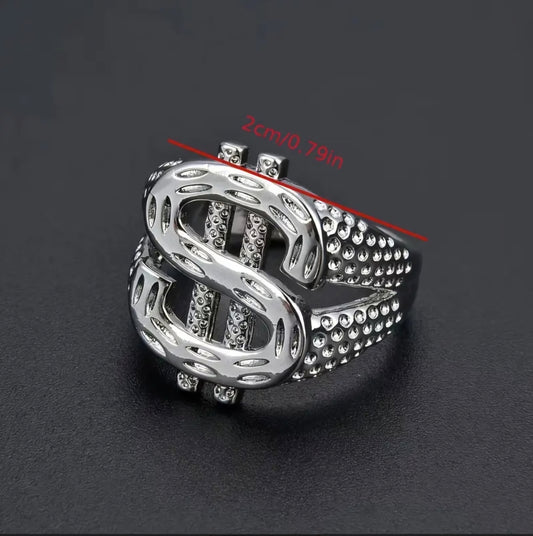 SILVER DOLLAR RING
