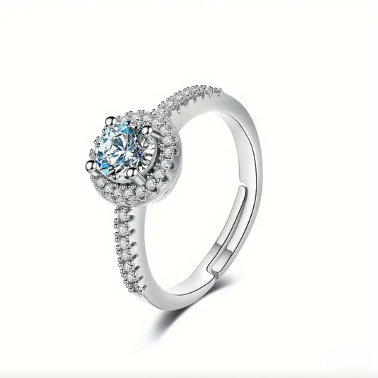 CUBIC ZIRCONIA ROUND RING
