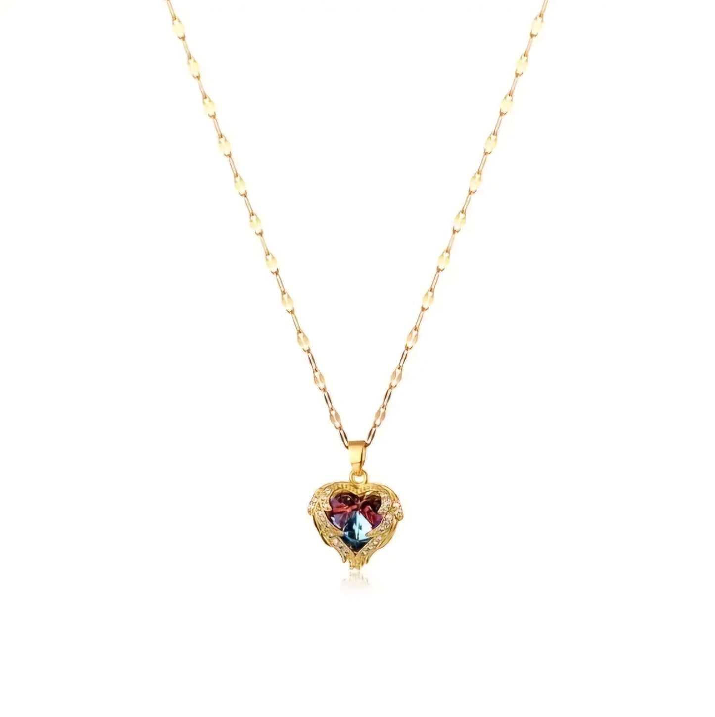 ELEGANT PINK HEART NECKLACE