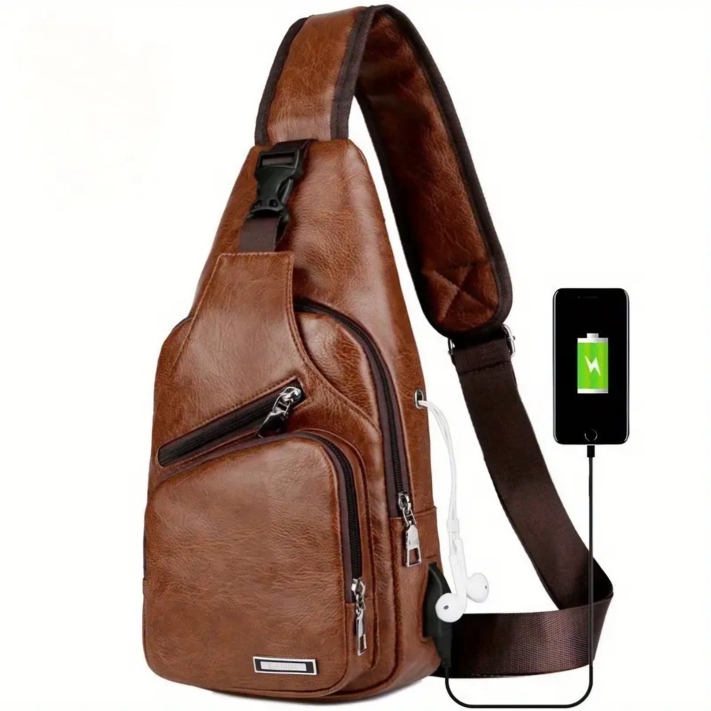 BROWN LUXURY LEATHER BAG