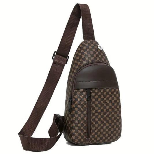 BROWN SQUARE PATCH BAG