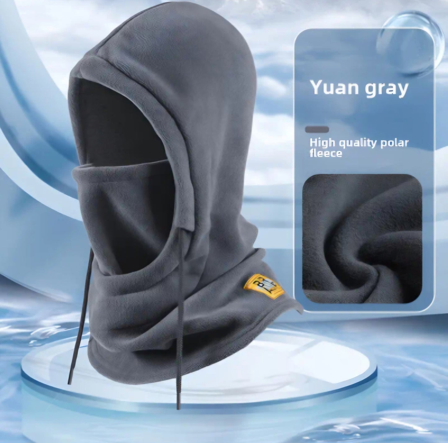 GREY FULL COVERAGE BALACLAVA HOOD