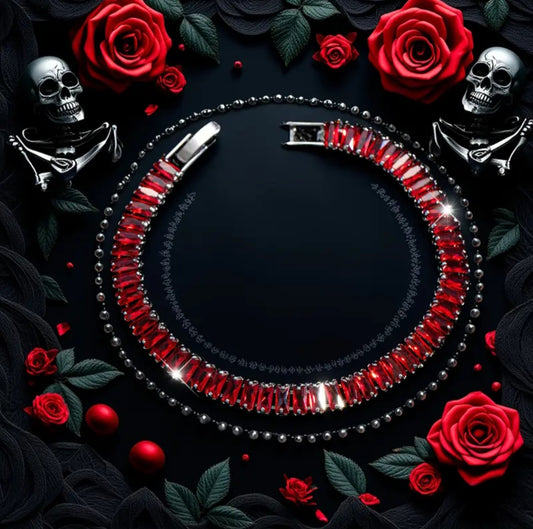 RED DROP STONE BRACELET