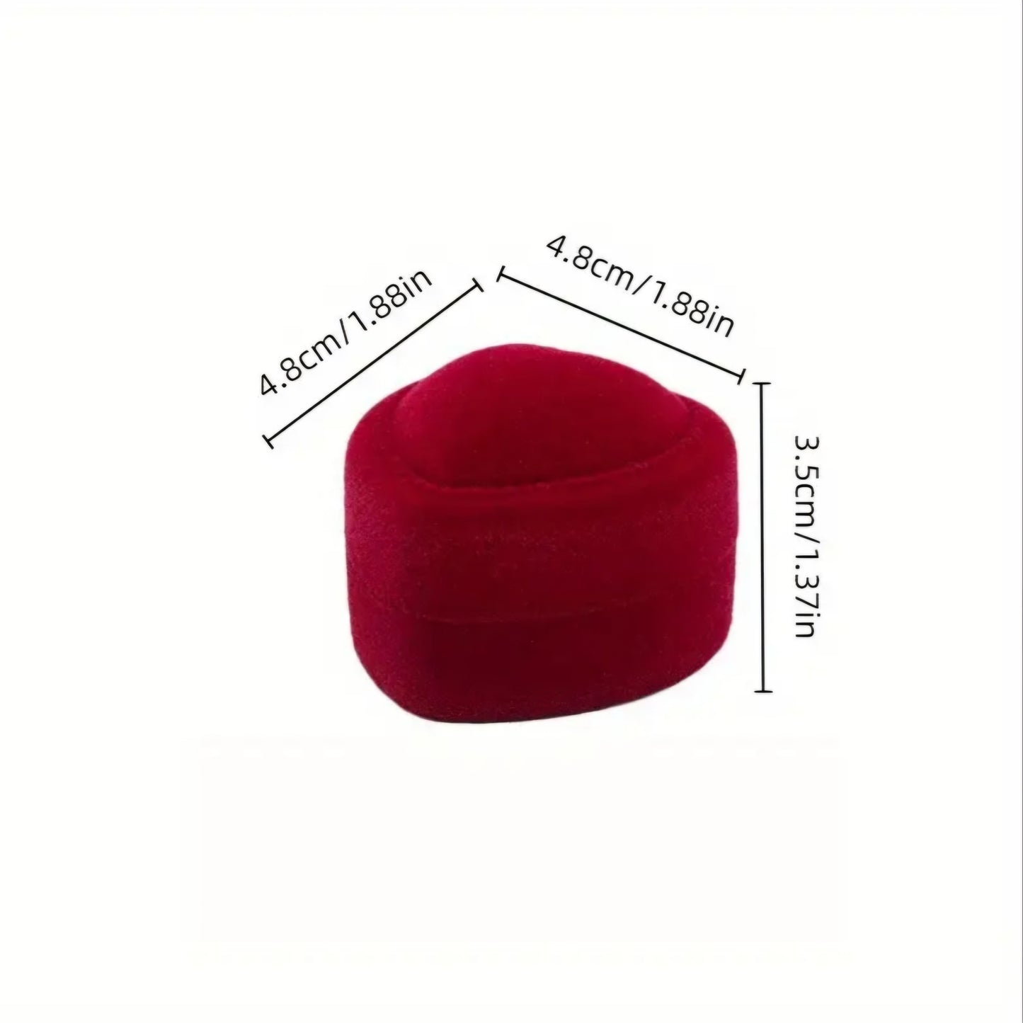 RED LOVE HEART RING BOX