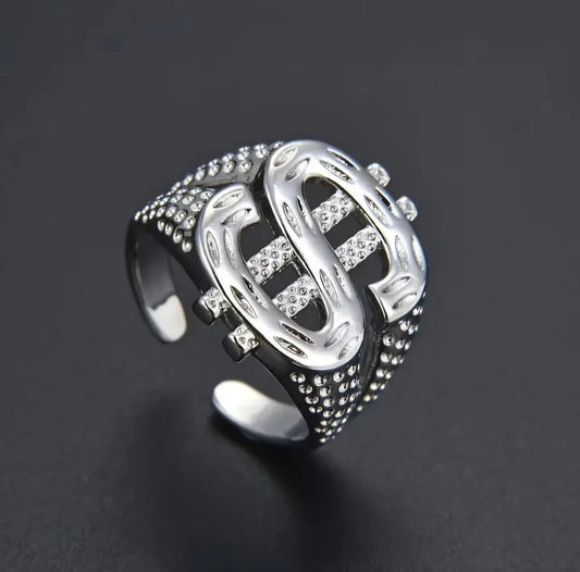 SILVER DOLLAR RING