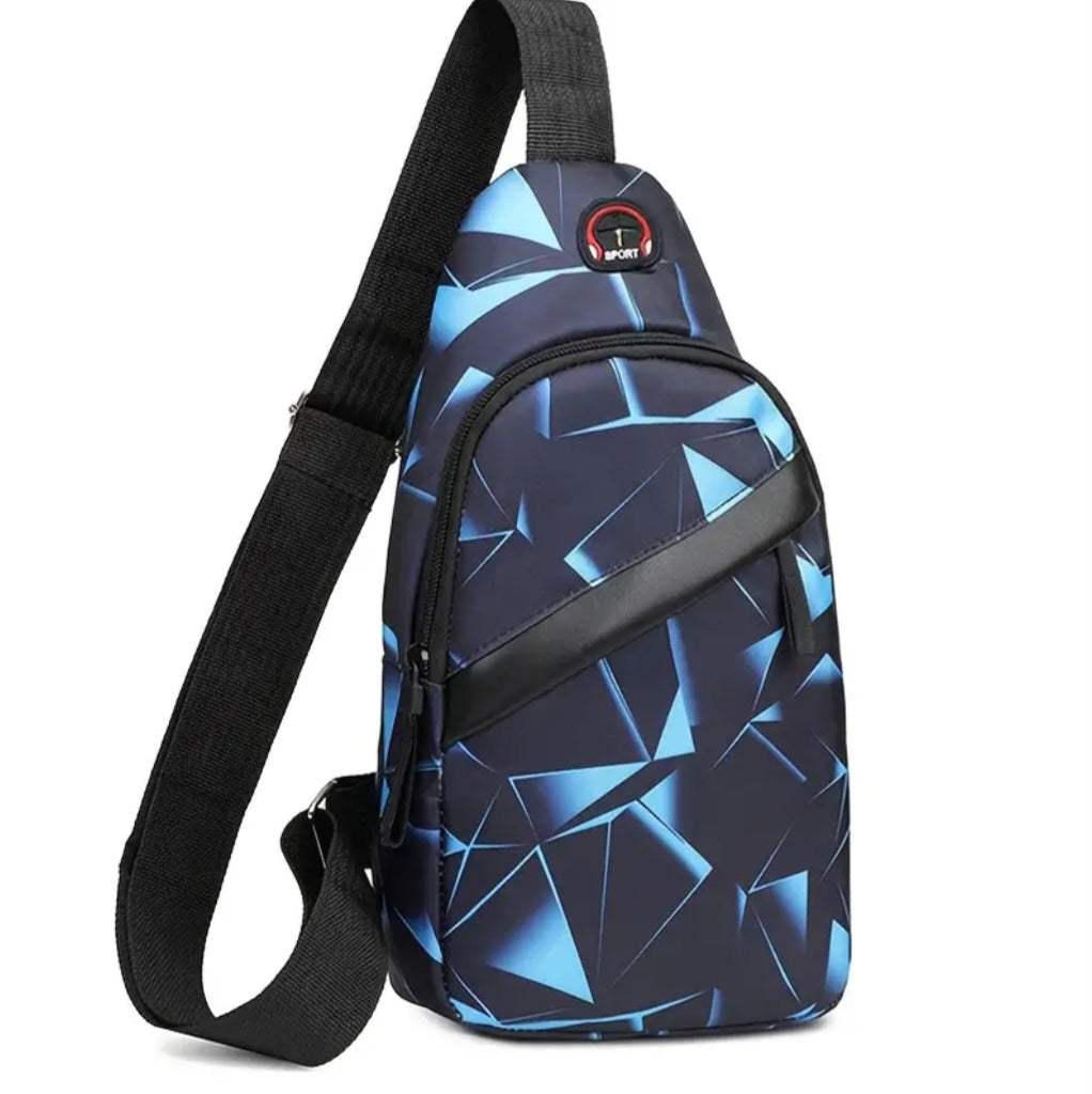 BLUE BLOCK SPORTS BAG