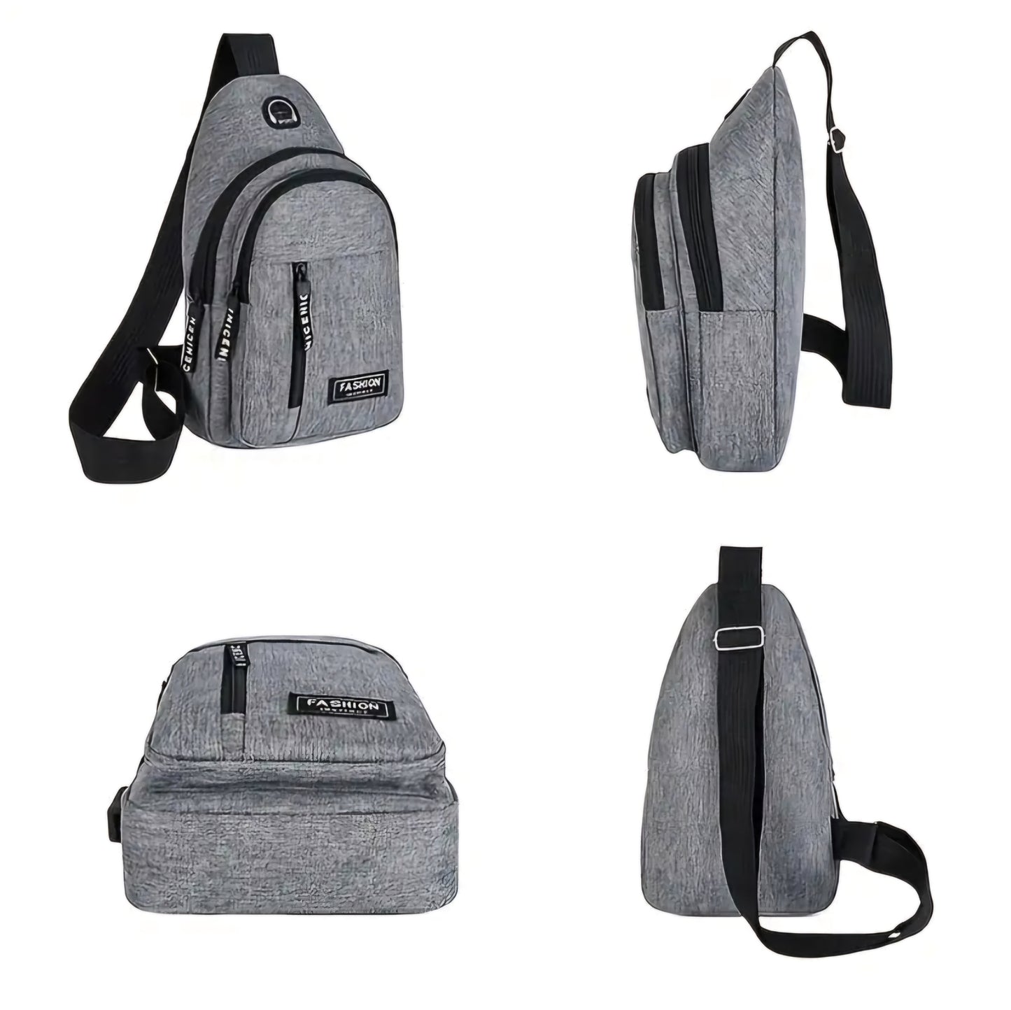 GREY FASHION SPORTS BAG